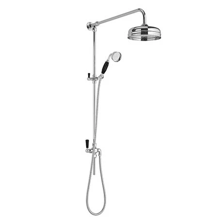 Bayswater Traditional Grand Rigid Riser Kit with Black Ceramic Handset 3 Bayswater Traditional Grand Rigid Riser Kit with Black Ceramic Handset