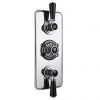 Bayswater Black Triple Concealed Thermostatic Shower Valve with Diverter 2 Bayswater Black Triple Concealed Thermostatic Shower Valve with Diverter -ShowerLux Shop BAYS405 P