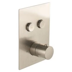 BagnoDesign M-Line Diffusion Brushed Nickel 2 Outlet Thermostatic Shower Valve