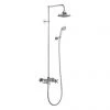 Burlington Eden Thermostatic Two Outlet Exposed Shower Bar Valve, Rigid Riser & Kit with Fixed Head 2 Burlington Eden Thermostatic Two Outlet Exposed Shower Bar Valve, Rigid Riser & Kit with Fixed Head -ShowerLux Shop BEF2S V16 P