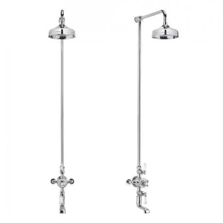 Crosswater - Belgravia Thermostatic Shower Valve with Fixed Head & Bath Spout 4 Crosswater - Belgravia Thermostatic Shower Valve with Fixed Head & Bath Spout - Image 2