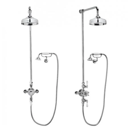 Crosswater - Belgravia Thermostatic Shower Valve with Fixed Head, Handset & Wall Cradle 4 Crosswater - Belgravia Thermostatic Shower Valve with Fixed Head, Handset & Wall Cradle - Image 2