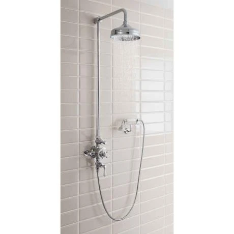 Crosswater - Belgravia Thermostatic Shower Valve with Fixed Head, Handset & Wall Cradle 6 Crosswater - Belgravia Thermostatic Shower Valve with Fixed Head, Handset & Wall Cradle - Image 4