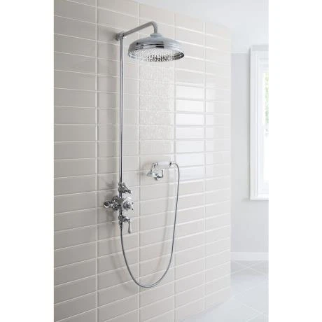 Crosswater - Belgravia Thermostatic Shower Valve with Fixed Head, Handset & Wall Cradle 8 Crosswater - Belgravia Thermostatic Shower Valve with Fixed Head, Handset & Wall Cradle - Image 6