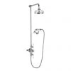 Crosswater - Belgravia Thermostatic Shower Valve with Fixed Head, Handset & Wall Cradle 1 Crosswater - Belgravia Thermostatic Shower Valve with Fixed Head, Handset & Wall Cradle -ShowerLux Shop BEL CRADLE P
