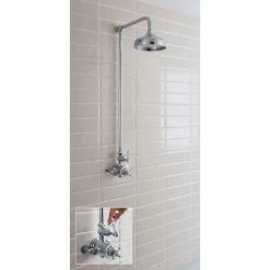 Crosswater - Belgravia Thermostatic Shower Valve with Fixed Head 10 Crosswater - Belgravia Thermostatic Shower Valve with Fixed Head -ShowerLux Shop BEL SHOWER D3 460