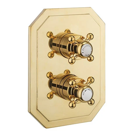 Crosswater Belgravia Unlacquered Brass Crossbox 1 Outlet Trim Set 3 Crosswater Belgravia Unlacquered Brass Crossbox 1 Outlet Trim Set