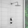 Bosa Modern Shower Package with Concealed Valve + Round Rainfall Head -ShowerLux Shop BSPK1 p