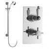 Ultra Beaumont Twin Thermostatic Shower Valve + Slider Rail Kit -ShowerLux Shop Beaumont twin concealed Slider Rail Kit Medium