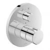 Duravit C.1 Round Thermostatic Shower Mixer with Diverter for Concealed Installation - Chrome - C14200014010 -ShowerLux Shop C14200014010 P