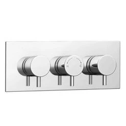 Cruze Shower Package (inc. 400mm Ceiling Mounted Head + Wall Mounted Handset) -ShowerLux Shop CCSP01 d3 460