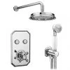 Chatsworth 1928 Traditional Push-Button Shower Valve Pack with Handset + Rainfall Shower Head 2 Chatsworth 1928 Traditional Push-Button Shower Valve Pack with Handset + Rainfall Shower Head -ShowerLux Shop CHT PB PK2 prod