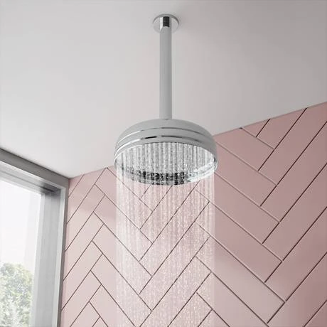 Chatsworth 1928 Traditional Push-Button Shower Pack with Slide Rail Kit + Ceiling Mounted Head 7 Chatsworth 1928 Traditional Push-Button Shower Pack with Slide Rail Kit + Ceiling Mounted Head - Image 5