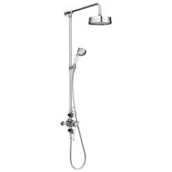 Chatsworth 1928 Traditional Triple Exposed Shower Valve inc. Luxury Riser Kit, Diverter, 8" Rose + Handset 5 Chatsworth 1928 Traditional Triple Exposed Shower Valve inc. Luxury Riser Kit, Diverter, 8" Rose + Handset -ShowerLux Shop CHTSPK2 d1 460