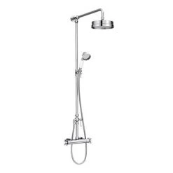 Chatsworth Traditional Crosshead Top Outlet Thermostatic Bar Shower Valve inc. Rigid Riser Kit -ShowerLux Shop CHXBVRR n d2 460