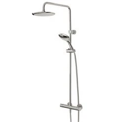 Bristan Claret Thermostatic Exposed Bar Shower with Rigid Riser - CLR-SHXDIVFF-C