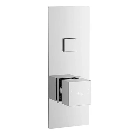 Hudson Reed Ignite Square One Outlet Push-Button Thermostatic Shower Valve Chrome - CPB3310 3 Hudson Reed Ignite Square One Outlet Push-Button Thermostatic Shower Valve Chrome - CPB3310