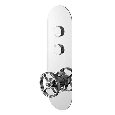 Hudson Reed Revolution Industrial Two Outlet Push-Button Shower Valve - CPB4311 2 Hudson Reed Revolution Industrial Two Outlet Push-Button Shower Valve - CPB4311