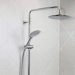 Bristan Carre Exposed Fixed Head Bar Shower with Diverter + Kit -ShowerLux Shop CR SHXDIVFF C detail2 460
