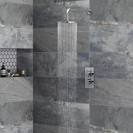 Cruze Twin Round Concealed Shower Valve - Chrome 6 Cruze Twin Round Concealed Shower Valve - Chrome - Image 4