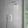 Cruze Round Triple Thermostatic Valve with Round Shower Head + Handset 2 Cruze Round Triple Thermostatic Valve with Round Shower Head + Handset -ShowerLux Shop CRTTVRSH prod