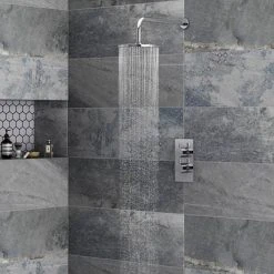 Cruze Concealed Modern Shower Package with Valve + Fixed Round Head 12 Cruze Concealed Modern Shower Package with Valve + Fixed Round Head -ShowerLux Shop CRZ SCV PK n d1 460