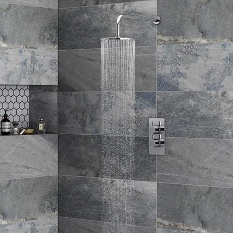 Cruze Concealed Modern Shower Package with Valve + Fixed Round Head 7 Cruze Concealed Modern Shower Package with Valve + Fixed Round Head - Image 5