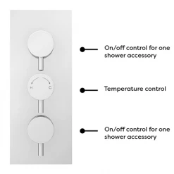 Cruze 2 Outlet Shower System (Fixed Shower Head + Overflow Bath Filler) 10 Cruze 2 Outlet Shower System (Fixed Shower Head + Overflow Bath Filler) -ShowerLux Shop CRZ2SS n d2 460