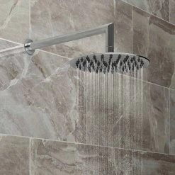 Cruze Round Modern Shower System with Handset, 4 Body Jets + 200mm Shower Head -ShowerLux Shop CRZ3SS d3 460