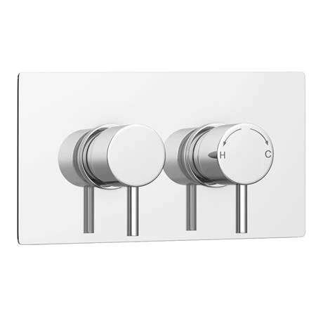 Cruze Round Thermostatic 3 Way Concealed Shower Valve with Diverter - Chrome 5 Cruze Round Thermostatic 3 Way Concealed Shower Valve with Diverter - Chrome - Image 3