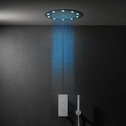 Cruze 400mm LED Round Shower Package with Concealed Valve + Handset
