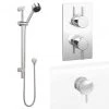 Cruze Shower Package inc. Valve, Slider + Overflow Filler -ShowerLux Shop CRZPK3 Prod