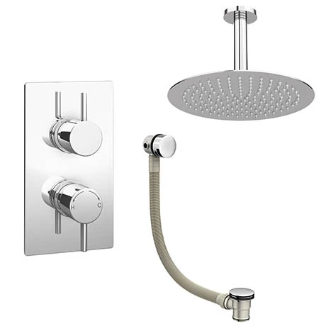 Cruze Modern Shower Package (Fixed Shower Head + Overflow Bath Filler) 3 Cruze Modern Shower Package (Fixed Shower Head + Overflow Bath Filler)