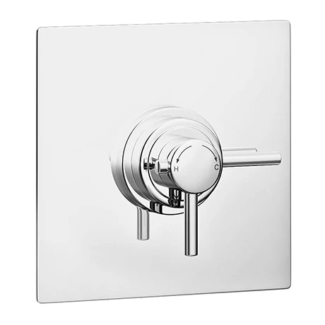 Orion Square Dual Concealed Thermostatic Shower Valve - Chrome 3 Orion Square Dual Concealed Thermostatic Shower Valve - Chrome