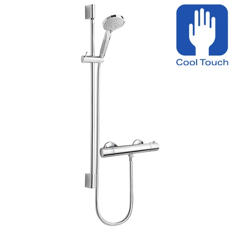 Modern Cool Touch Shower Bar Valve + Slider Rail Kit 3 Modern Cool Touch Shower Bar Valve + Slider Rail Kit