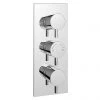 Cruze Triple Round Concealed Thermostatic Shower Valve - Chrome 2 Cruze Triple Round Concealed Thermostatic Shower Valve - Chrome -ShowerLux Shop CVT002 np1