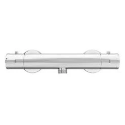 Cruze Chrome Round Bar Shower Valve inc. Slide Rail Kit with Pencil Handset -ShowerLux Shop CZBVP80CH d5 460