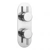 Cruze Chrome Round Twin Concealed Shower Valve w. Diverter + Oval Backplate 1 Cruze Chrome Round Twin Concealed Shower Valve w. Diverter + Oval Backplate -ShowerLux Shop CZCHSVDR np