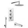 Cruze Shower Package (Rainfall Head, Handset + Bath Spout) 1 Cruze Shower Package (Rainfall Head, Handset + Bath Spout) -ShowerLux Shop CZSPWM p