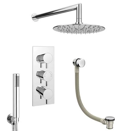 Cruze Shower Package (Rainfall Wall Mounted Head, Handset + Freeflow Bath Filler) 7 Cruze Shower Package (Rainfall Wall Mounted Head, Handset + Freeflow Bath Filler) - Image 5