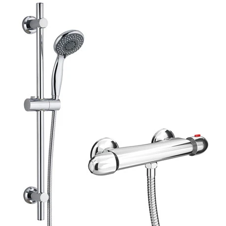 Juno Bar Shower Package with Valve + Slider Rail Kit 3 Juno Bar Shower Package with Valve + Slider Rail Kit