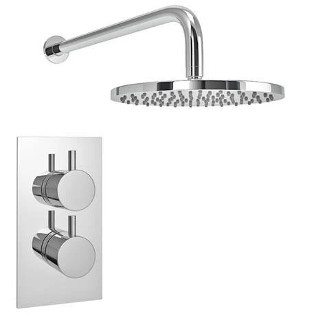 Cruze Concealed Modern Shower Package with Valve + Fixed Round Head 4 Cruze Concealed Modern Shower Package with Valve + Fixed Round Head - Image 2