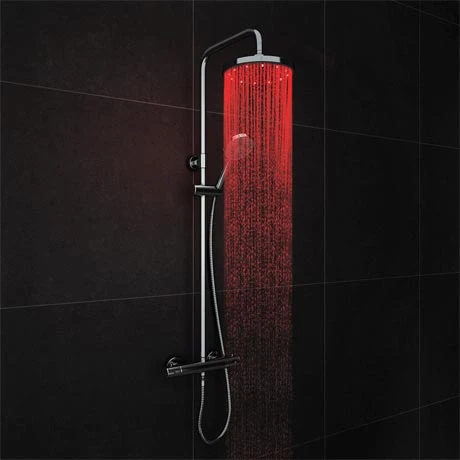 Cruze Modern LED Thermostatic Shower - Chrome 3 Cruze Modern LED Thermostatic Shower - Chrome