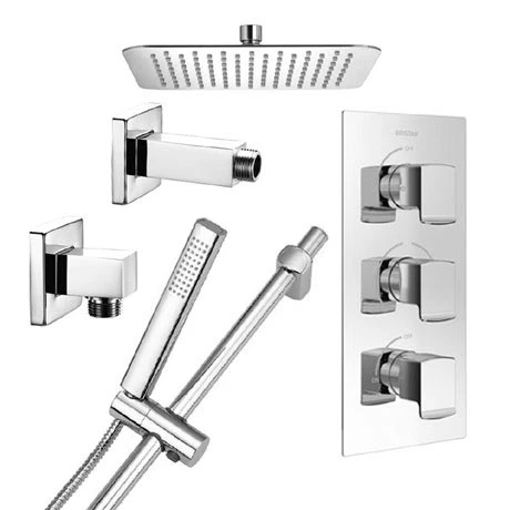 Bristan Descent Luxury Fixed Head Shower Pack 3 Bristan Descent Luxury Fixed Head Shower Pack
