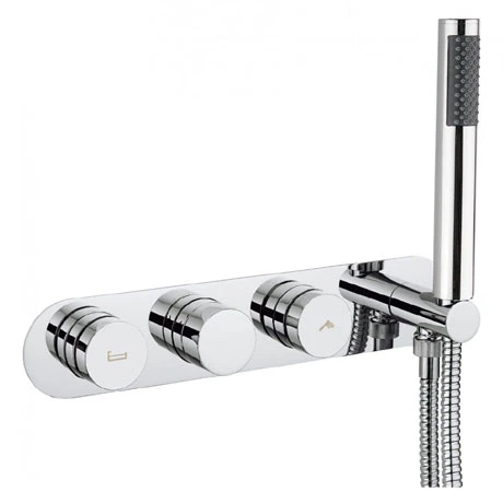 Crosswater - Dial Central 2 Control Bath Valve with Single Mode Handset 3 Crosswater - Dial Central 2 Control Bath Valve with Single Mode Handset