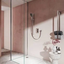 Aqualisa Dream Square Thermostatic Mixer Shower with Adjustable Head - DRMDCV1.AD.SQR -ShowerLux Shop DRMDCV1.AD .SQR D4 460