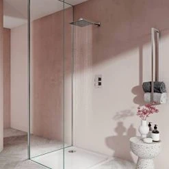 Aqualisa Dream Square Thermostatic Mixer Shower with Wall Fixed Head - DRMDCV1.FW.SQR -ShowerLux Shop DRMDCV1.FW .SQR D5 460