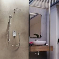 Aqualisa Dream Round Thermostatic Mixer Shower with Adjustable and Wall Fixed Heads - DRMDCV2.ADFW.RND -ShowerLux Shop DRMDCV2.ADFW .RND D5 460