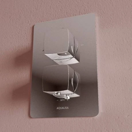 Aqualisa Dream Square Thermostatic Mixer Shower with Adjustable and Wall Fixed Heads - DRMDCV2.ADFW.SQR 7 Aqualisa Dream Square Thermostatic Mixer Shower with Adjustable and Wall Fixed Heads - DRMDCV2.ADFW.SQR - Image 5