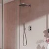 Aqualisa Dream Square Thermostatic Mixer Shower with Hand Shower and Wall Fixed Head - DRMDCV2.HSFW.SQR -ShowerLux Shop DRMDCV2.HSFW .SQR P